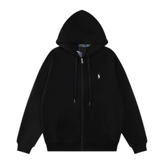 Ralph Lauren Zip Hoodie Black