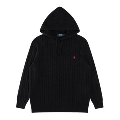 Ralph Lauren Knit Hoodie Black