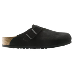 Birkenstock Boston Soft Footbed Suede Black