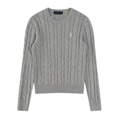 Ralph Lauren Knit Cable Sweater Grey