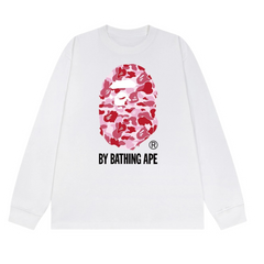 Bape Pink Flower Sweater White