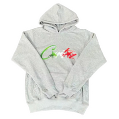 Corteiz Italy Print Hoodie Grey