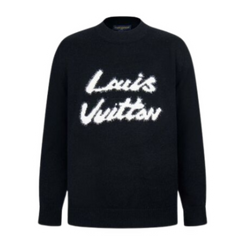 Louis Vuitton Brushed Knit Sweater Black