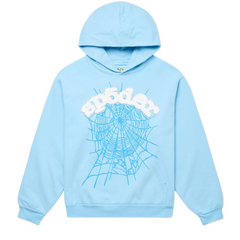 Sp5der Hoodie Babyblue