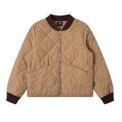 Stussy 8 Ball Quilted Liner Jacket Brown