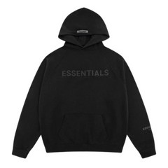Fear Of God Essentials Hoodie Black On Black