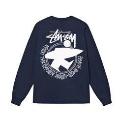 Stussy Walking Surfer Longsleeve Blue