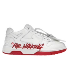 OFF-WHITE Out Of Office OOO Low Tops For Walking White White Red SS22