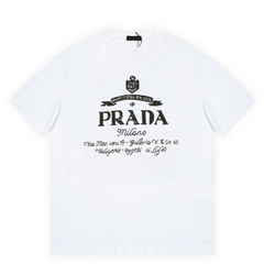 Prada Milano "Italian Writing" T-Shirt White