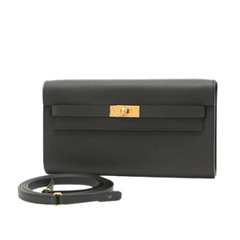 Hermes Kelly To Go Handbag Black