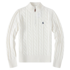 Ralph Lauren Cable Knit Sweater White