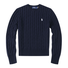 Ralph Lauren Knit Sweater Blue & White Icon