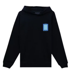 Casablanca Blue Print Hoodie Black