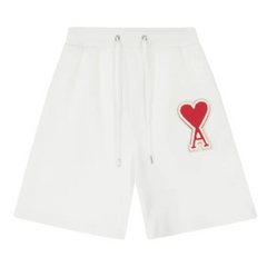 Ami Paris Shorts White & Red